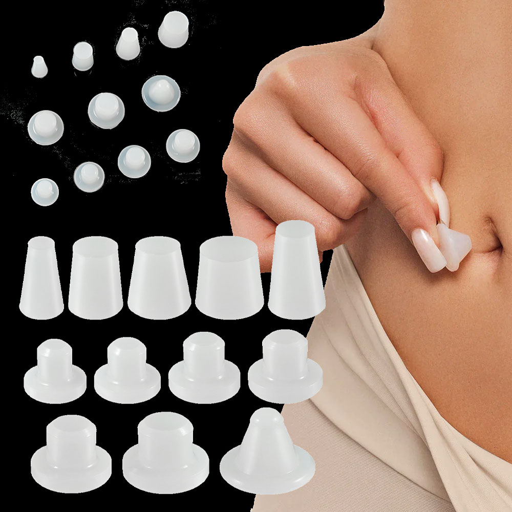 Body Jewelry Repair - ปลั๊กปิดสะดือ ปลั๊กซิลิโคนสำหรับกระชับสัดส่วนหลังดูดไขมันและซ่อมแซมไส้เลื่อนสะดือ ทำจากซิลิกาเจล