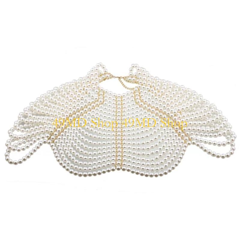 49MD ผู้หญิงที่สง่างามผ้าคลุมไ - Body Jewelry Necklace บทวิจารณ์และราคา