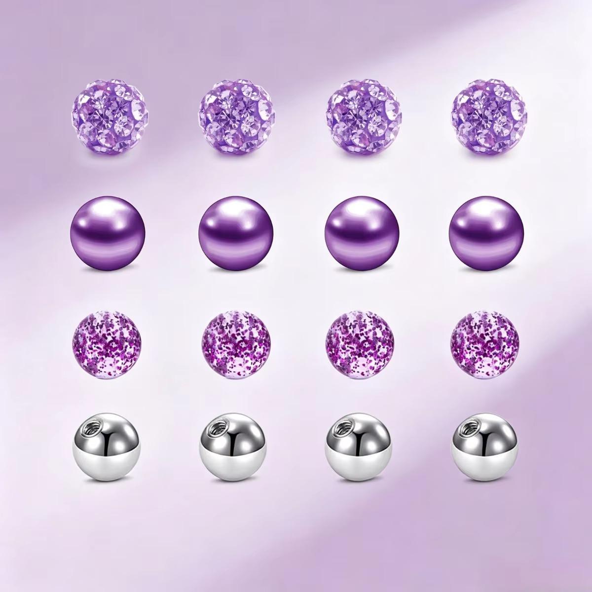 ลูกบอลเปลี่ยนสีผสม 16 ชิ้น สำห - Body Jewelry Replacement Ball บทวิจารณ์และราคา