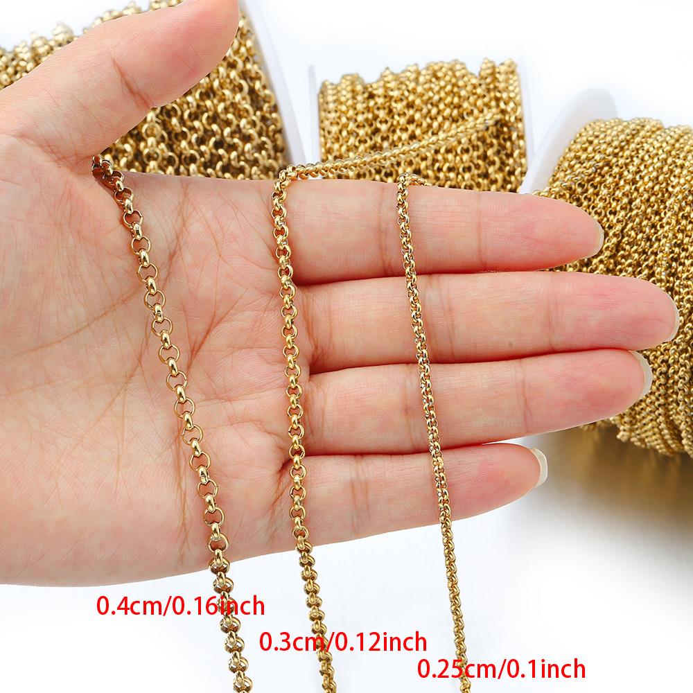 โซ่สแตนเลสรูปตัวโอขนาดเล็ก 1 เ - Body Jewelry Necklace บทวิจารณ์และราคา