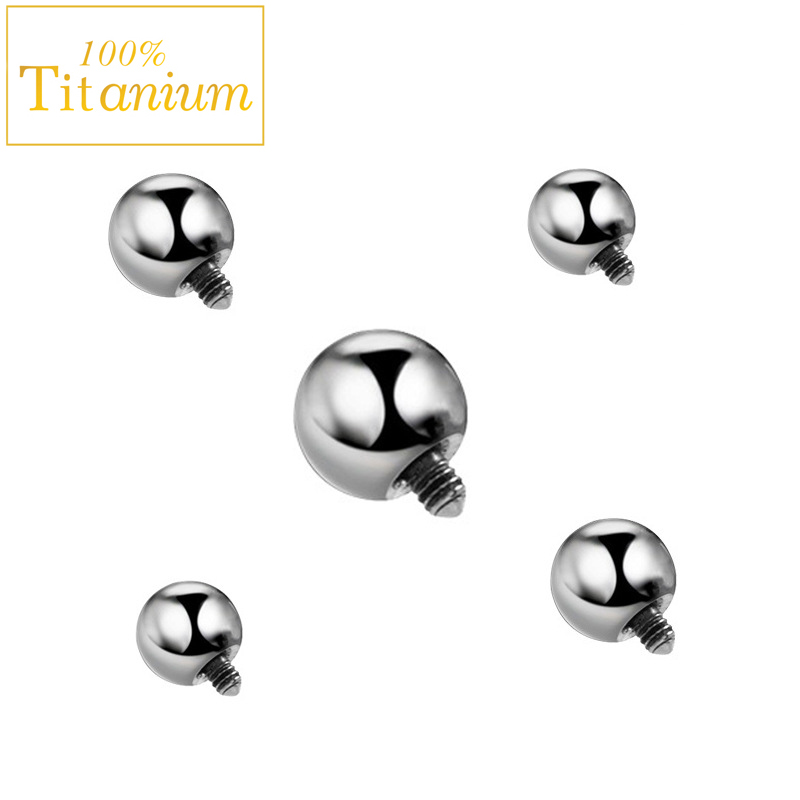 10ชิ้นฝังกระจกไทเทเนียม G23 AS - Body Jewelry Replacement Ball บทวิจารณ์และราคา