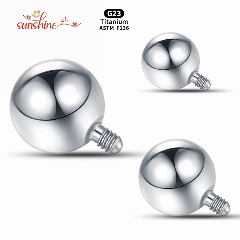 1PCS เกลียวภายใน Ball ไทเทเนีย - Body Jewelry Replacement Ball บทวิจารณ์และราคา