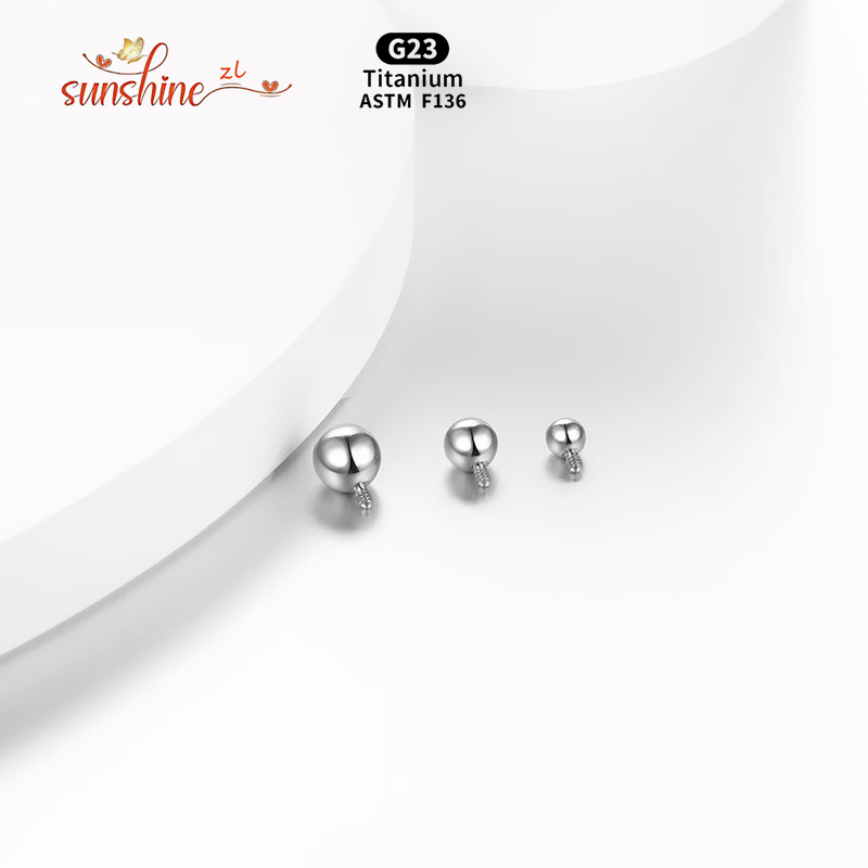 1PCS เกลียวภายใน Ball ไทเทเนีย - Body Jewelry Replacement Ball บทวิจารณ์และราคา