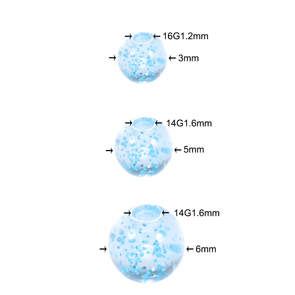 90-120pcs อะคริลิคเปลี่ยนบอล 3 - Body Jewelry Replacement Ball บทวิจารณ์และราคา