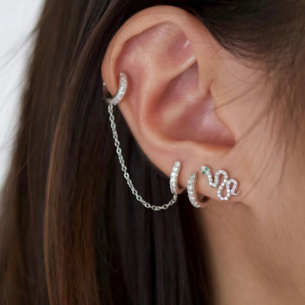 1ชิ้นเหล็กเซอร์คอนแมงมุมงูแมงป - Body Jewelry Surgical Steel บทวิจารณ์และราคา