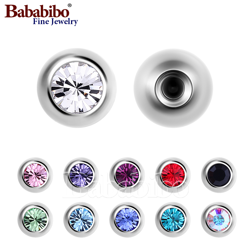 10 PC ไทเทเนียมอะไหล่ 14g 16g  - Body Jewelry Replacement Ball บทวิจารณ์และราคา