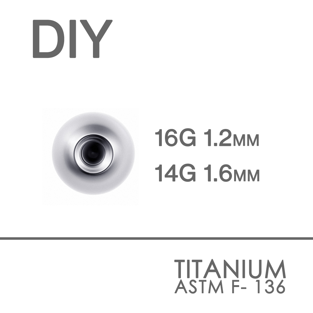 10 PC ไทเทเนียมอะไหล่ 14g 16g  - Body Jewelry Replacement Ball บทวิจารณ์และราคา