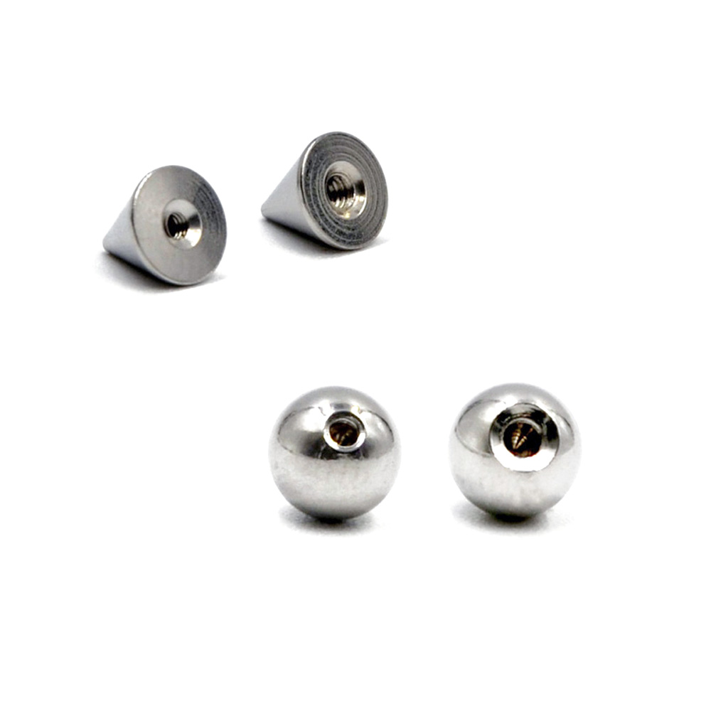 100 ชิ้น/ล็อตเหล็ก 14G 16G เจา - Body Jewelry Replacement Ball บทวิจารณ์และราคา
