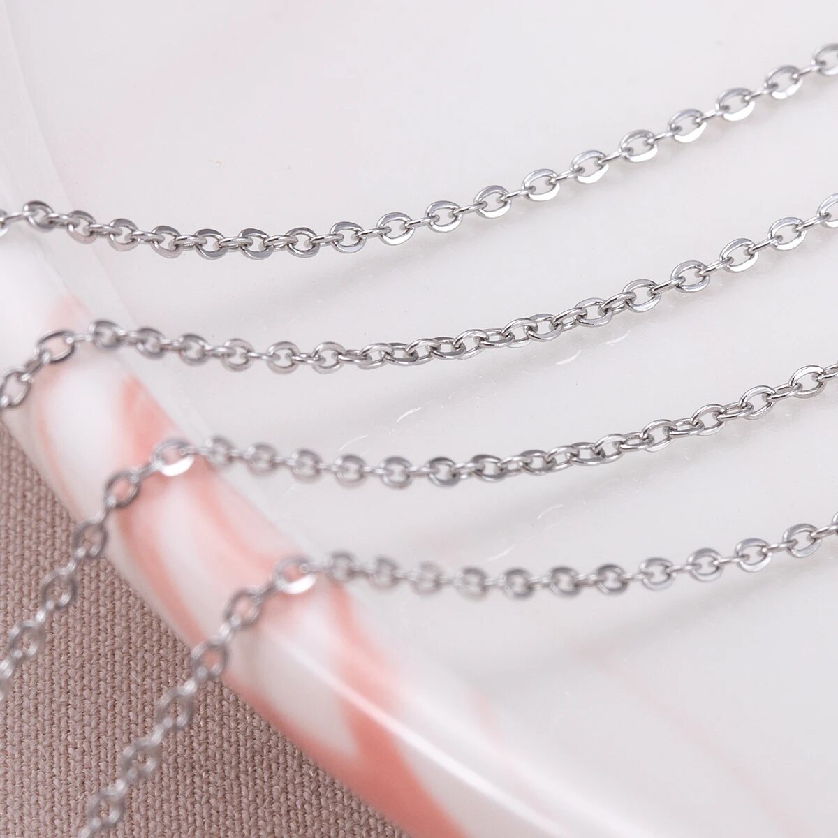 โซ่สแตนเลสทรงโอขนาด 10 เมตร สำ - Body Jewelry Necklace บทวิจารณ์และราคา