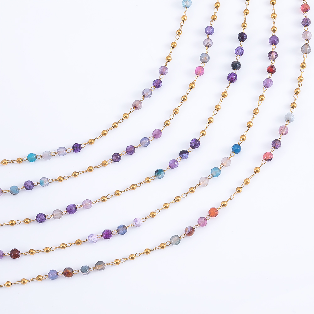 0.5M 1M สแตนเลสสตีลสีโปร่งใสคร - Body Jewelry Necklace บทวิจารณ์และราคา