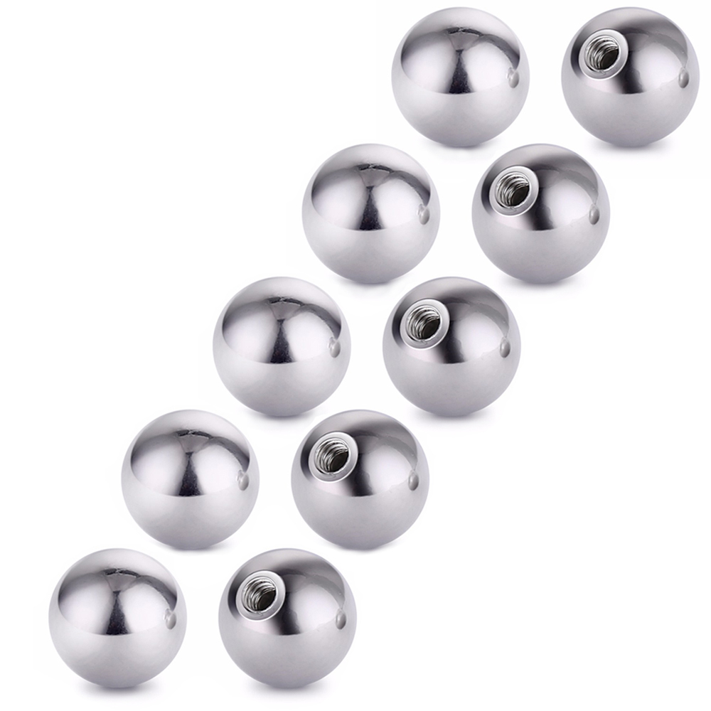 20 ชิ้นสแตนเลสสตีลรอบลูก Barbe - Body Jewelry Replacement Ball บทวิจารณ์และราคา