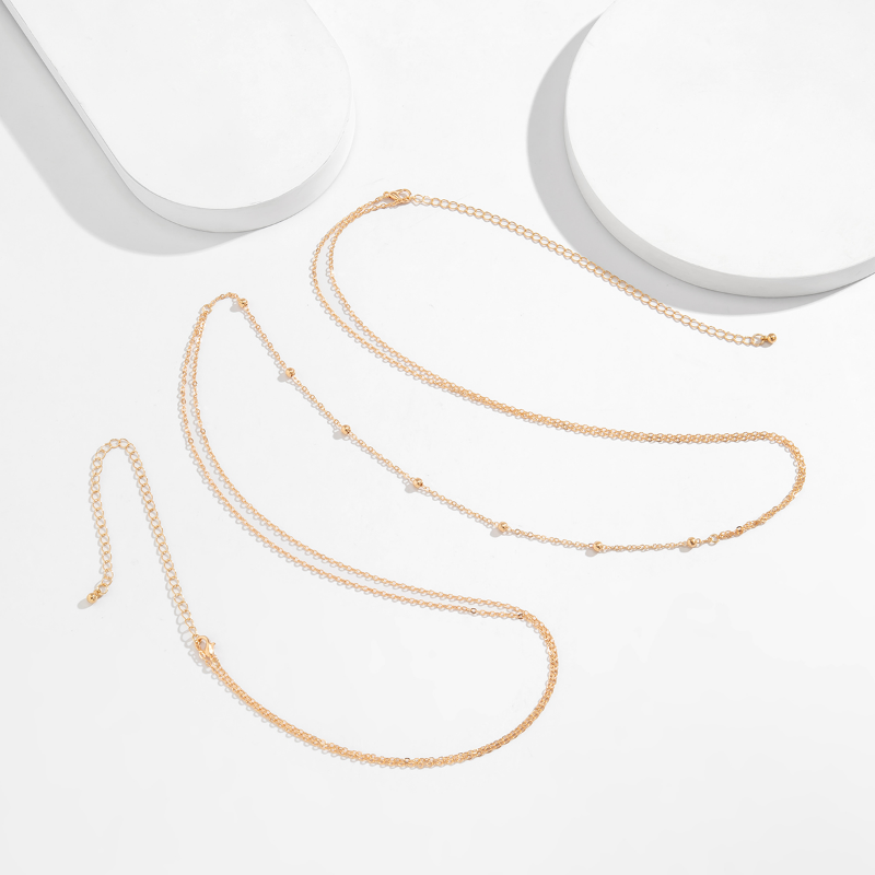 สร้อยคอแบบไขว้หน้าอก สร้อยประด - Body Jewelry Necklace บทวิจารณ์และราคา