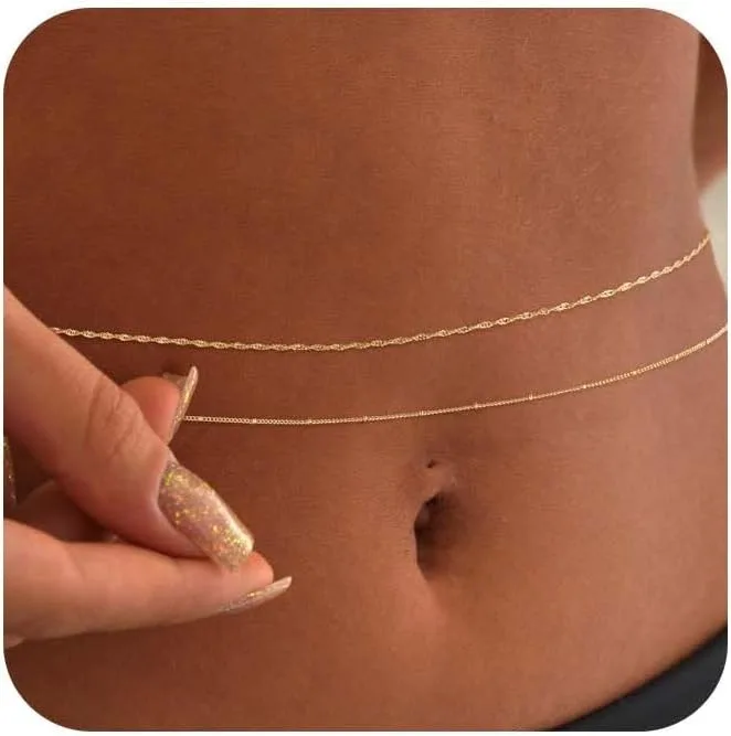 สร้อยคาดเอวชุบทอง 14k ขนาด 26- - Body Jewelry For You บทวิจารณ์และราคา